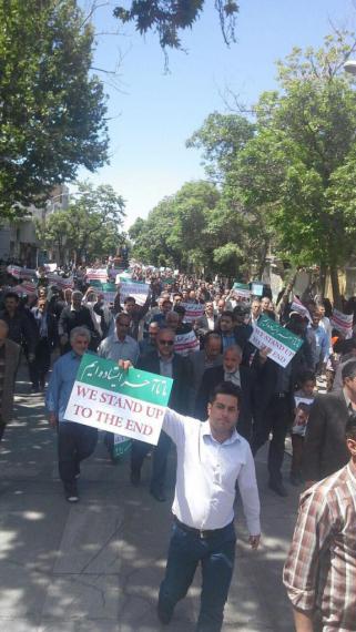 راهپیمایی مردم همدان در حمایت از ملت مظلوم یمن + تصاویر