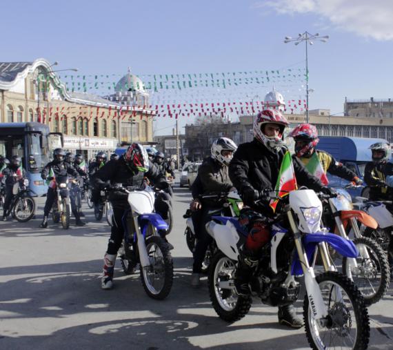 رژه موتورسواران بمناسبت آغاز ایام الله دهه فجر/ گزارش تصویری 