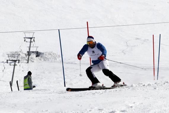 تصاویر مسابقات انتخابی استان در رشته اسکی 