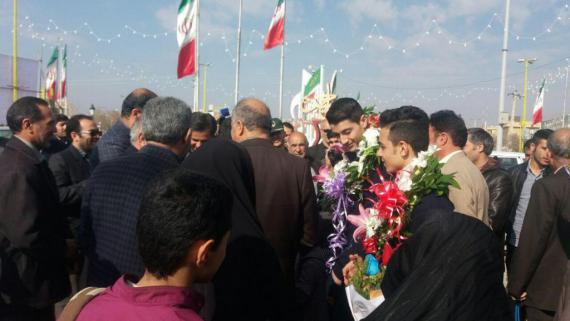 مراسم استقبال از قهرمانان تکواندو در استان همدان / گزار ش تصویری 