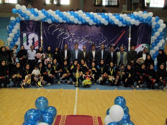 جشن قهرمانی هشتمین دوره لیگ برتر بانوان کشور در همدان 