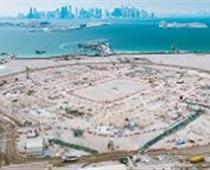 استادیوم رأس ابوعبود قطر در حال ساخت برای جام جهانی 