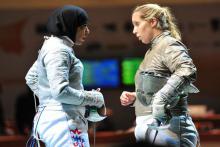 ورزشکار زن مسلمان مجبور به کشف حجاب شد