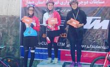 قهرمانان رقابت های دوچرخه سواری بانوان همدان معرفی شدند