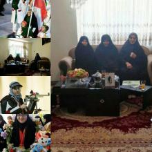 حضور سازمان بسیج ورزشکاران استان  در منزل  دو بانوی المپیکی ایران 