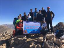 صعود به قله یال کبود توسط جمعی کوهنوردان نهاوندی 