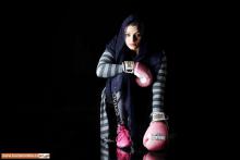 صدف خادم اولین دختر بوکسور ایرانی/دختری با دستکش های غیرمتعارف! 