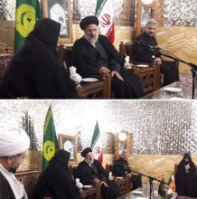 هدیه ویژه رئیسی به همسر شهیدحججی + عکس 