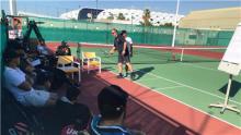 تدریس امیر برقعی در کلاس مربیگری فدراسیون جهانی تنیس در باشگاه النصر امارات 