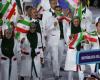 رژه‌ی کاروان ایران در افتتاحیه المپیک ریو 